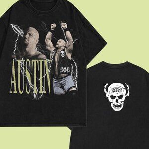 Stone Cold Steve Austin Vintage Style Wrestling T-Shirt